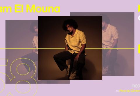 Poster: Le FICG en cavale | Adam El Mouna, Place du Centenaire, Wednesday, August 19