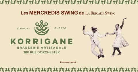 Poster: Les MERCREDIS SWING de la Brigade Swing, Brasserie artisanale La Korrigane, Wednesday, November 11