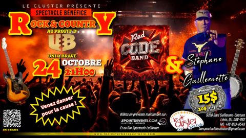 Poster: SPECTACLE BÉNÉFICE UNI & BRAVE