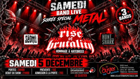 Poster: SAMEDI BAND LIVE SPECIAL MÉTAL