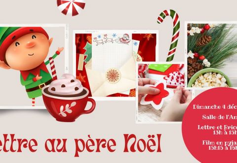 Poster: COURRIER AU PÈRE NOËL, Édifice Paul-Brasseur, Sunday, December 4