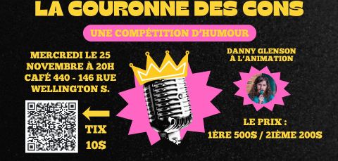 Poster: La Couronne des cons : compétition d'humour