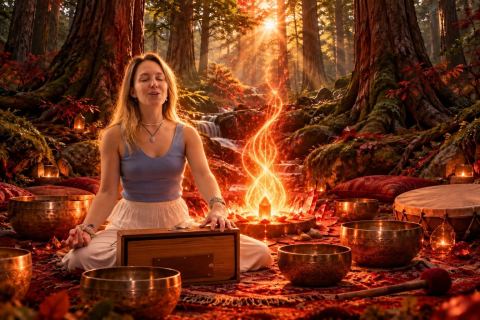 Poster: Bain sonore des Chakras & Activation Bija Mantras, Le Sonotarium : expériences vibratoires, Sunday, November 1