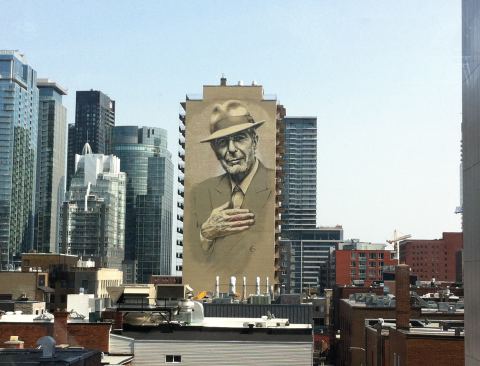 Poster: Leonard Cohen, habiter Montréal