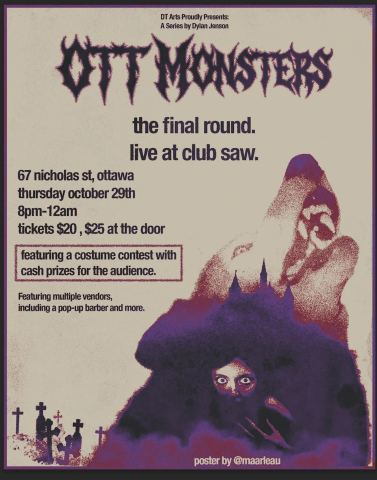 Poster: OTT Monsters: The Final Round LIVE AT CLUB SAW