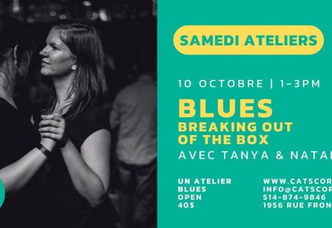Poster: Atelier BLUES - breaking out of the box, Cat’s Corner, Saturday, October 10