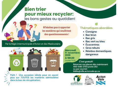 Poster: Bien trier pour mieux recycler ; les bons gestes au quotidien!