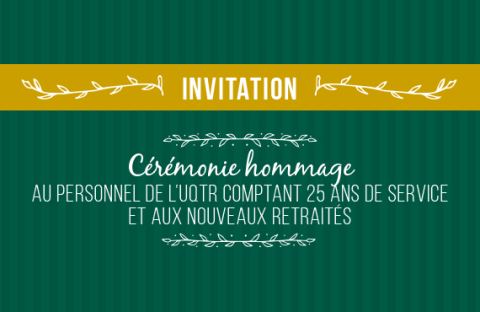 Poster: Cérémonie hommage au personnel : venez célébrer avec les collègues honorés