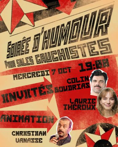 Affiche : Soirée d'humour pour sales gauchistes