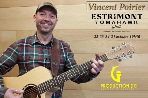 Poster: Vincent Poirier, Estrimont Tomahawk Grill, Saturday, October 24
