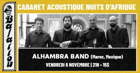Poster: ALHAMBRA BAND | Cabaret Acoustique Nuits d'Afrique