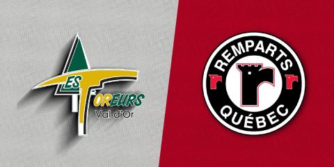 Poster: Les Foreurs de Val-d'Or c. Les Remparts de Québec