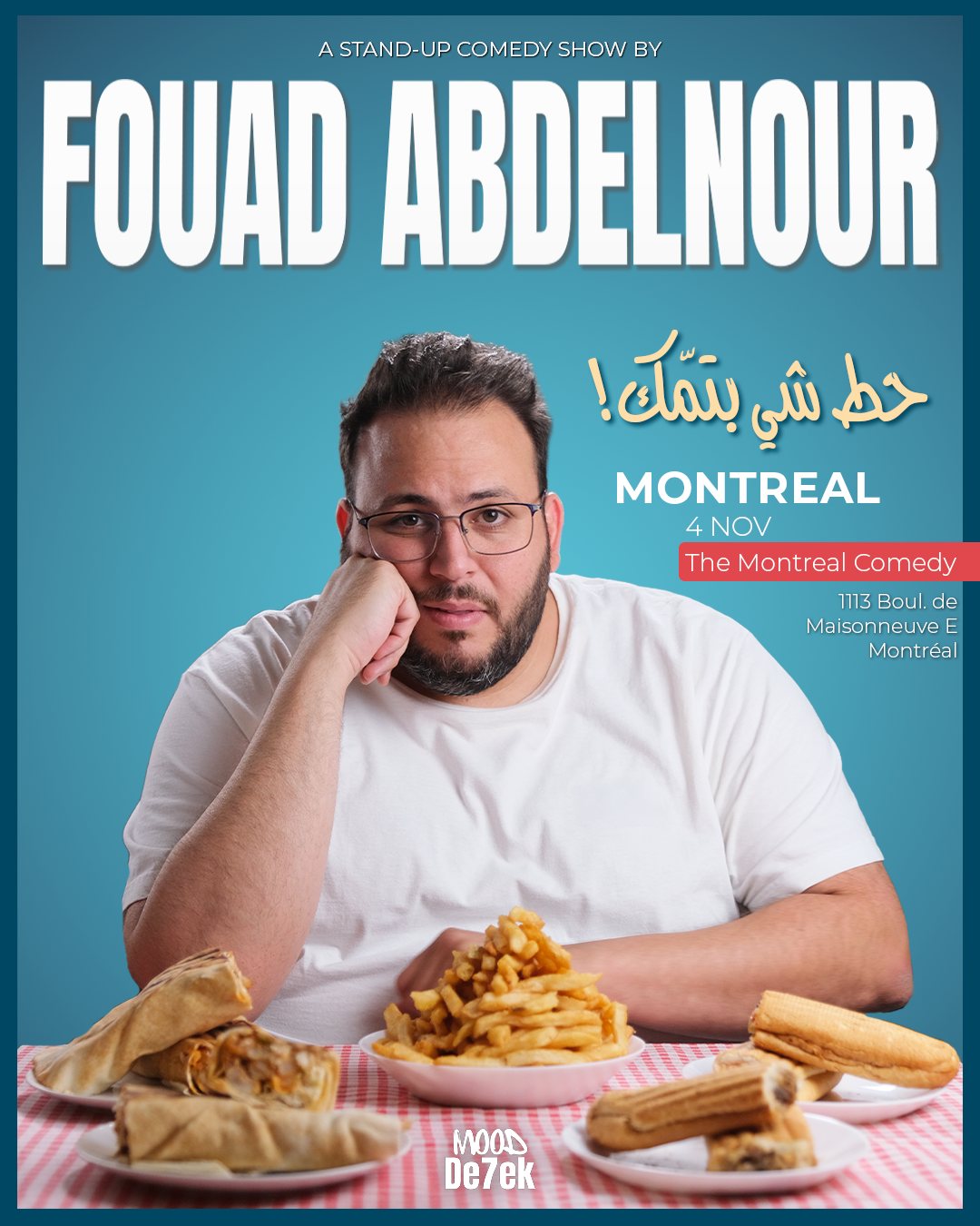 Affiche : Fouad Abdelnour – Stand-up comedy show (en arabe)
