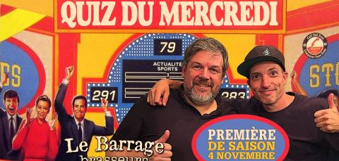 Poster: Première de saison du QuizZz du mercredi au Barrage!