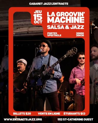 Poster: La Groovin' Machine : salsa et jazz