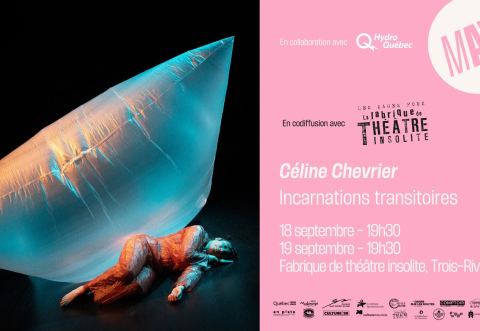 Poster: CÉLINE CHEVRIER - Incarnations transitoires | MAV2025, Les Sages Fous, Thursday, September 18