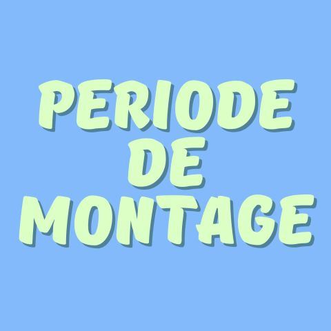 Poster: FERMÉS - Période de montage