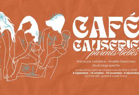 Poster: Café Causerie Parents-bébés, Café 440, Tuesday, December 8