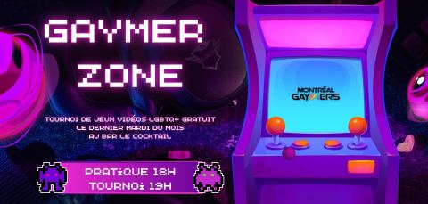 Poster: Gaymer Zone (tournoi de jeux vidéo LGBTQ+)