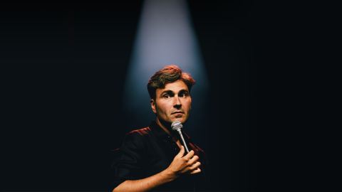 Poster: Simon Gouache — Pour l'instant, Centre des Arts de Shawinigan, Thursday, February 4