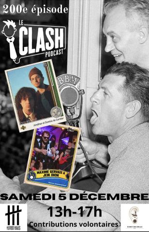 Poster: LA CLASH PODCAST ... LIVE!, Turbo Haüs, Saturday, December 5