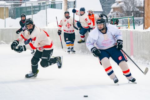 Poster: Tournoi de hockey, Salle municipale, Saturday, January 16