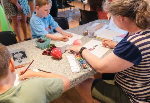 Poster: Family Art Saturday, BCA Center, Saturday, November 21