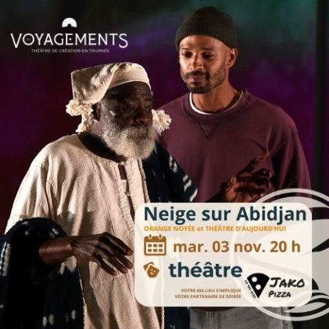 Poster: Neige sur Abidjan, Salle Jean-Marc-Dion (Salle de spectacle de Sept-Îles), Tuesday, November 3