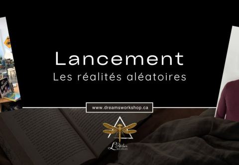 Affiche : Lancement - Les réalités aléatoires, Librairie jeunesse le Repère, samedi 13 décembre