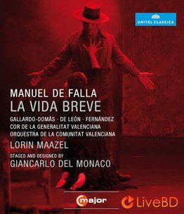 Poster: La vida breve de Manuel de Falla (projection commentée), Société d'art vocal de Montréal, Wednesday, November 18