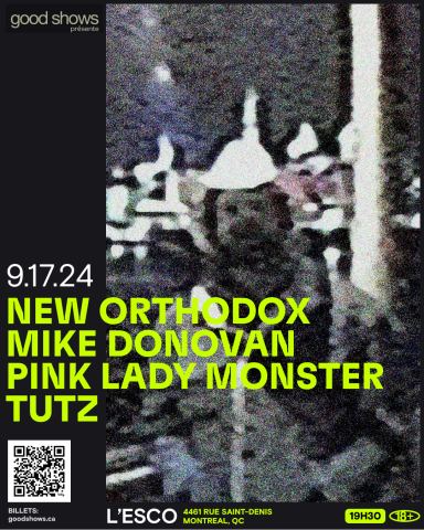 Poster: Mike Donovan + New Orthodox + Tutz + Pink Lady Monster