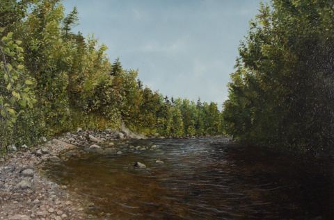 Poster: Exposition - Grandeurs et intimité des rivières - Gilles Gagné