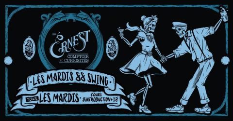 Poster: Les mardis 88-Swing chez Ernest, Chez Ernest – Comptoir de curiosités, Tuesday, October 20