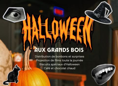 Poster: Halloween aux Grands Bois // Bonbons et projections de films