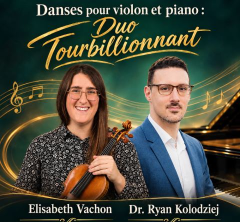 Poster: Duo Tourbillonnant : Danses pour violon et piano