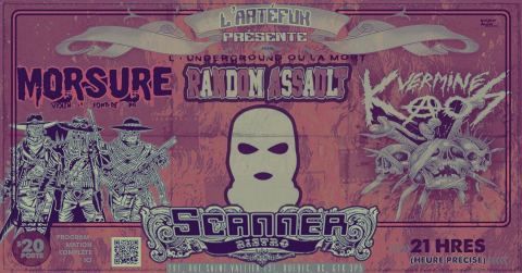 Poster: MORSURE/RANDOM ASSAULT/VERMINE KAOS