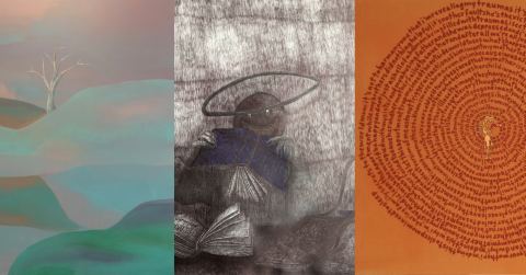 Poster: Vernissage de l'exposition Émergence - Tyna Awad, Johnny Nguyen et Timothé W., Galerie Port-Maurice, Tuesday, October 20