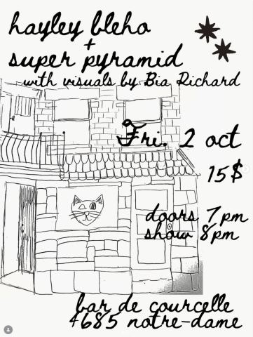 Affiche : Hayley Bleho + Super Pyramid