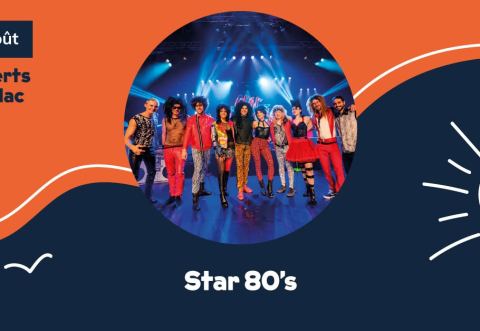 Poster: Concert sur le lac – Star 80’s, Parc Lagny, Saturday, August 22