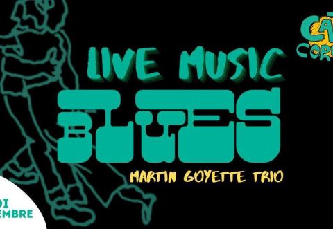Poster: Cat's Corner Blues Social - Martin Goyette Trio, Cat’s Corner, Saturday, November 14