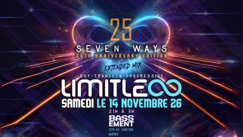 Poster: LIMITLESS - Seven Ways 25th Anniversary Edition