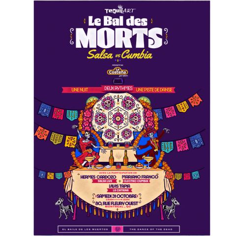 Poster: Le Bal des Morts : Salsa vs Cumbia