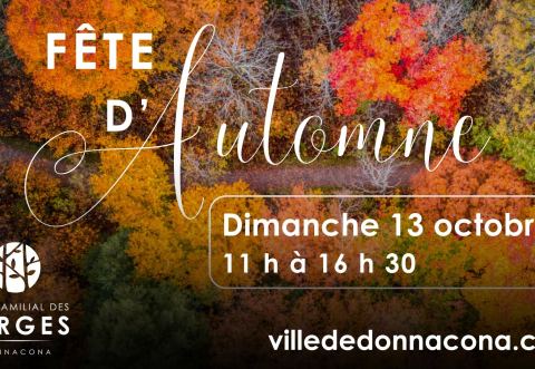 Poster: Fête d'Automne à Donnacona, Parc Familial des Berges, Sunday, October 13
