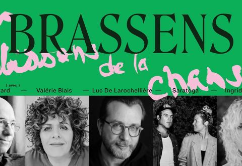 Poster: Les Polissons de la Chanson: Hommage à Brassens | Francos de Montréal, Place des Arts, Saturday, June 18