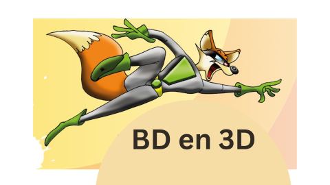 Poster: Atelier de BD en 3D (7 à 12 ans)