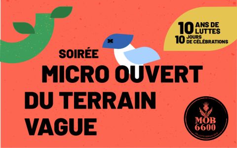 Affiche : Micro ouvert du Terrain Vague