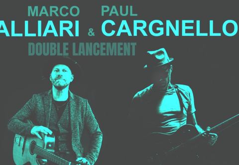 Affiche : Marco Calliari et Paul Cargnello - Double lancement | Sherbrooke, Centre culturel de l’Université de Sherbrooke, jeudi 29 mai