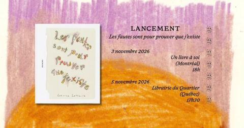 Poster: Double lancement désordre (🍂) édition ville de Montréal