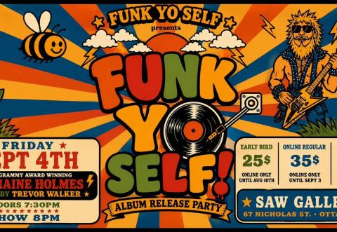 Poster: FUNK YO SELF - Album release - With Jermaine Holmes, Trevor Walker