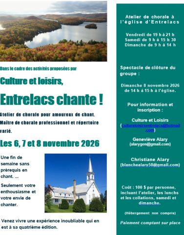 Poster: Entrelacs Chante